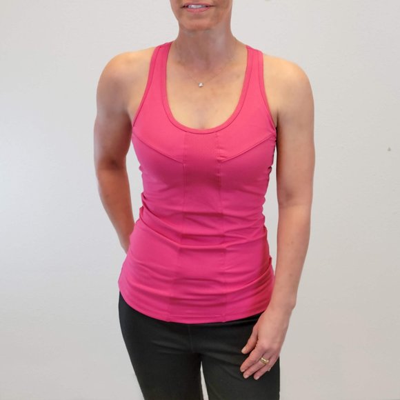 Alex + Abby Balance Tank Top with Built in Bra,  Size XS, Magenta Pink - Picture 3 of 8